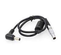 DRRI Câble coudé CC vers 2 broches pour émetteur Paralinx Tomahawk Teradek Boulon Tilta Plaque de batterie