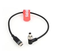 DRRI Câble d'alimentation à angle droit 5,5 x 2,1 mm CC vers USB-C PD charge rapide 12 V pour moniteur Atomos Ninja V