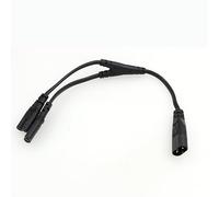 DRRI Câble d'alimentation CA IEC320 C8 vers Dual C7 Y pour imprimantes, appareils photo numériques, Apple TV, PlayStation4