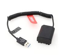 DRRI Câble d'alimentation de batterie factice USB vers NP-FZ100 pour Sony A9 A7R3 A7M3 A7S3 A7III A7