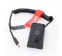 DRRI Câble d'alimentation factice NP-F970 vers USB Type-C PD pour batteries Atomos Ninja V Sony NP-F (F970-USB C)