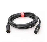 DRRI Câble d'alimentation Neutrik 24 V CC 3 broches XLR femelle vers XLR mâle 3 broches pour lumières LED (5 m)