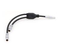 DRRI Câble d'alimentation répartiteur 2 broches mâle vers double 2 broches pour caméra Z Cam E2 Flagship/Teradek Bond/ARRI Rouge