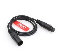 DRRI Câble de microphone XLR mâle 3 broches vers XLR femelle 3 broches pour microphone Shure SM, performances en studio de son, préamplis, systèmes de haut-parleurs