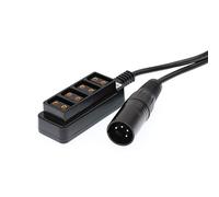 DRRI Câble de moyeu XLR 4 broches vers 4 ports femelle Dtap pour batterie Anton Bauer/appareil photo rouge ARRI