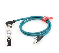 DRRI Câble Ethernet Cat 7e à angle droit M12 codé X 8 pôles vers RJ45 industriel pour caméras Cognex 262 (3 m)
