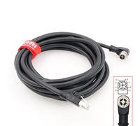 DRRI Câble Ethernet Cat6 à angle de 90° M12 à code X 8 broches vers RJ45 pour applications réseau industrielles (3 m)