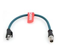 DRRI Câble Ethernet Gigabit Cat 7e blindé M12 à 8 broches codées en X vers RJ45 pour caméras industrielles Cognex série in-Sight|Scanners de codes-barres