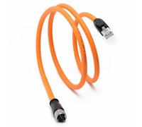 DRRI Câble Ethernet M12 8 positions codé X vers RJ45 pour connectivité Ethernet industrielle