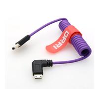 DRRI Câble HDMI 2.1 mini HDMI vers HDMI spiralé, câble flexible 48 Gpbs pour appareil photo Raspberry Pi Zero, Pi Zero W, Canon, Nikon et plus, 1080p
