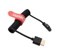 DRRI Câble HDMI 2.1 mini HDMI vers HDMI spiralé, câble flexible 48 Gpbs pour appareil photo Raspberry Pi Zero, Pi Zero W, Canon, Nikon et plus, 1080p