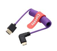 DRRI Câble HDMI 2.1 mini HDMI vers HDMI spiralé, câble flexible 48 Gpbs pour appareil photo Raspberry Pi Zero, Pi Zero W, Canon, Nikon et plus, 1080p