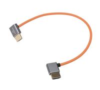 DRRI Câble HDMI gauche vers le bas en silicone souple 8K @ 60 Hz 4K @ 120 Hz pour Sony A7III A7S3, FX3, FX6, FX30, BMPCC 4K 6K, Nikons Z6 Z7, Ronin S, Atomos Ninja V (50 cm)