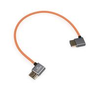 DRRI Câble HDMI mâle coudé vers angle gauche mâle 8K @ 60 Hz 4K @ 120 Hz pour Sony A7III A7S3, FX3, FX6, FX30, BMPCC 4K 6K, Nikons Z6 Z7, Ronin S, Atomos Ninja V (1 m)