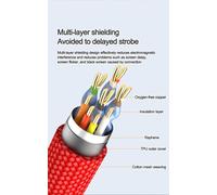 Drri Câble Spiralé Tressé Ultra Haut Débit 8K/60Hz 4K/120Hz 4K 60 Fps Hdmi Angle Gauche Vers Angle Droit Hdmi 2.1 Pour Z Cam E2 S6 F6 Nikon Z9 Canon C100 C200 C300 Vers Atomos Ninja V/Bm5[Z363]