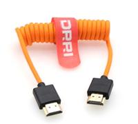 DRRI Câble tressé HDMI 2.1 ultra haut débit 8K @ 60 Hz 4K @ 120 Hz pour moniteur BMPCC 4K/6K, rouge, DJI Ronin 4D, Portkeys LH5P II