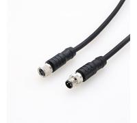 DRRI Connecteur M8 à 3 broches mâle vers femelle - Câble électrique blindé en PVC pour appareils d'automatisation industrielle