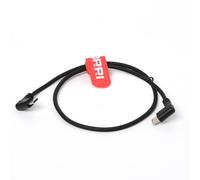 DRRI DJI Ronin SC2 RS2 RS3 RS4 Câble de commande double USB-C à angle droit pour appareil photo Sony A7c A7S3 Cannon R5/R6/R7/R8 Panasonic Gh5/GH5S/GH6Nikon z5/z6/z7/z8