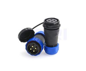 DRRI in-line HE29 4pin 28mm étanche circulaire aviation connecteur industriel fileté en plastique connecteur mâle femelle prise