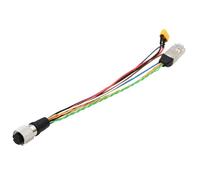 DRRI Livox Câble 3 fils M12 12 broches A-Code femelle vers RJ45 + XT30 50 cm