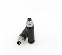 DRRI Lot de 2 connecteurs à vis M8 3 broches A mâles filables étanches pour capteur circulaire