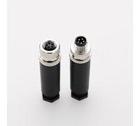 DRRI Lot de 2 connecteurs M8 5 broches B mâles femelles étanches pour capteur circulaire à connexion rapide et déconnexion