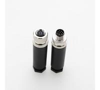 DRRI M8 8 broches une codage homme femme étanche capteur circulaire connecteur rapide et déconnexion connecteur type vis 2 pièces