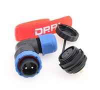 DRRI SD20 20 mm coudé IP67 2/3/4/5/7/9/10/12/14 broches connecteur aviation étanche prise mâle femelle prise pour système d'énergie solaire