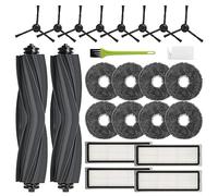 DrRobor Accessoires pour Dreame L10s Pro | L10s Pro Gen2 | L10s Plus | L10 Prime, Pièces de Rechange avec 2 Brosse Principale, 8 Serpillières, 4 Filtre, 8 Brosse Latérale