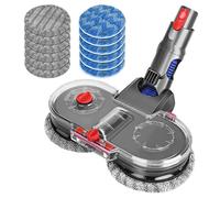 DrRobor Tête de Balai Électrique pour Dyson V12 Detect Slim Aspirateur | Tête de Vadrouille, Réservoir d'eau Amovible, 12 Vadrouille Lavable
