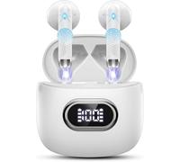 Drsaec Ecouteurs Bluetooth sans Fil, 2026 Écouteurs Bluetooth 5.4 avec 4 ENC Réduction de Bruit Mic 42H Écouteurs sans Fil HiFi Stéréo Basses Oreillette Écran LED Casque Sport IP7 Etanche