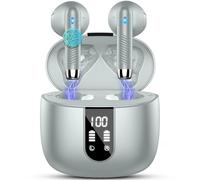 Drsaec Ecouteurs Bluetooth sans Fil, Écouteurs Bluetooth5.4 2025 Écouteurs sans Fil avec 4 ENC Réduction de Bruit Mic, IP7 Étanches Oreillette Bluetooth 48H Stéréo USB-C Casque pour Sport/Travail