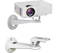 Drsn Mini Support Vidéoprojecteur Mural, 6,3-7,87 Inch Vis M4 Rotation 360°, Inclinaison 60°, Pour Caméra/Projecteur/Webcam -Matériau Acier Carbone[L368]
