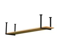 Drsyffsup Étagère montée au Plafond Étagères suspendues flottantes créatives 60-150cm Support de casseroles de Cuisine pour Bar Cave, étagères murales en Bois Massif et en Fer métallique(80x30x40cm)