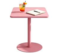 Drsyffsup Petite Table carrée, Table de réception et de négociation Commerciale, Tables de Salle à Manger avec Cadre en Fer pour magasins de café, de thé au Lait et de Desserts(60x60x73cm)