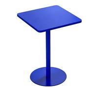 Drsyffsup Table carrée en Fer Bleu pour 2 à 4 Personnes, Petite Table de Salle à Manger de 48/60/70cm avec Base sur Pied pour Cuisine, Salon, café, Bureau, Bistro, Tables de Bar à Cocktails
