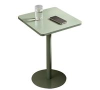 Drsyffsup Table de Bar à Cocktail carrée 48/60/70cm, Table de pub en Fer et métal avec Base Robuste, Tables d'appoint Basses de Loisirs de Style Moderne pour Petit Espace, Facile à Assembler