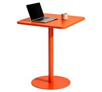 Drsyffsup Table de Bar à Cocktails Moderne en métal, Grande Table de Bistro, de pub, d'intérieur et d'extérieur, pour Salon, Restaurant, Balcon, Cour, carrée(60x60x73cm)