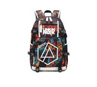 DRTBAC Sac à dos Unisexe Link-in Pa-rk, Mignon Cartable, Garçon Et Fille Ados Backpack voy.age Bag(Multi7)