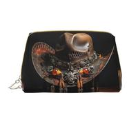 DRTGEDS American West Rodeo Trousse de maquillage pour femme Petit sac de maquillage pour sac à main, trousse de maquillage de voyage, blanc, One Size