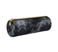 DRTGEDS Black Smoke Music Élégant stylo roll Pouch, trousse multifonction pour papeterie Organiseur pour artisanat, travail, Blanc 1, Talla única, Tendance