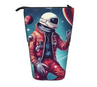 DRTGEDS Cool Man In Outer Space Porte-crayons télescopique, trousse de maquillage