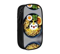 DRTGEDS Coquetier de nouilles ramen mignon trousse à crayons esthétique, trousse à crayons de couleur avec fermeture éclair, rangement de papeterie Kawaii