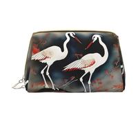DRTGEDS Deux grues japonaises volantes traditionnelles, trousse de toilette de voyage, trousse de maquillage pour sac à main, trousse de maquillage de voyage, mini trousse de maquillage pour femme,