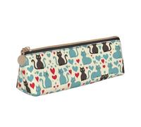 DRTGEDS Feliz Walking Kitty Trousse à crayons pour bureau, voyage, Blanc 1, Talla única, Tendance