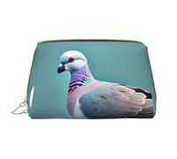 DRTGEDS Lot de 4 trousses cosmétiques pour femme Motif pigeon de dessin animé Petit sac de maquillage pour sac à main Trousse de maquillage de voyage, blanc, One Size