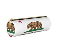 DRTGEDS Pochette à crayons élégante avec motif drapeau de l'État de Californie, étui multifonction pour l'organisation de papeterie pour l'artisanat, le travail, Blanc, One Size, tendance.