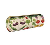DRTGEDS Présentation de divers légumes élégant sac d'impression pour crayons, trousse multifonction pour papeterie pour travaux manuels, travaux manuels, blanc, Talla única, Tendance