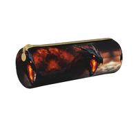 DRTGEDS Sac de rouleau de crayon d'impression de style dragon magique, trousse multifonction pour papeterie Organiseur pour artisanat, travail, Blanc 1, Talla única, Tendance