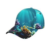 DRTGEDS Steam Little Train Dad Casquette de baseball unisexe, chapeau polo réglable pour homme et femme, chapeau de sport, Paysage sous-marin, taille unique
